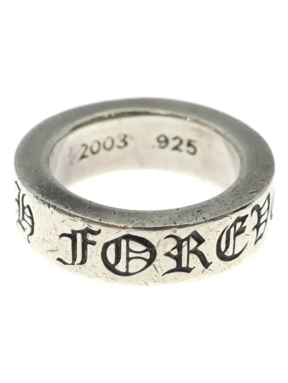 Chrome Hearts Spacer Forever Ring Silver